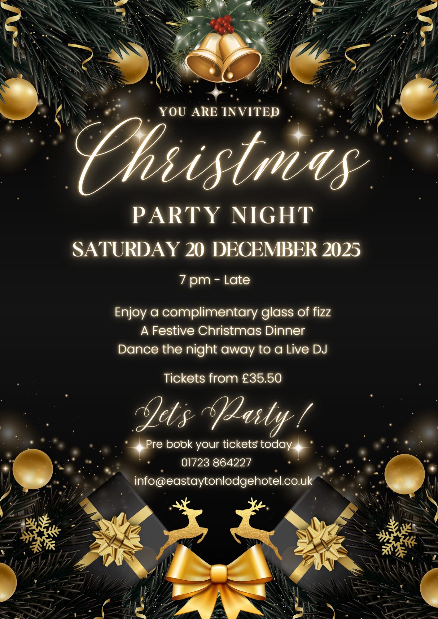 Christmas Party Night at East Ayton lodge